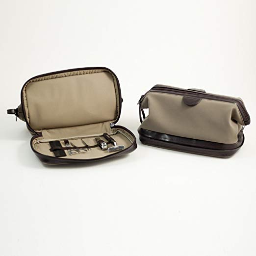 Men's Grooming Travel Toiletry Dopp Bag with Manicure Set