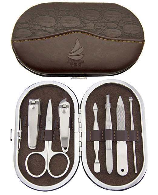 Manicure set Stainless Steel Small Oval Manicure Set Travel Manicure Kit